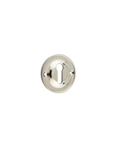 Burlington 40mm Polished Nickel STD Keyway Escutcheon | BUR121PN