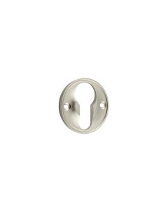 Burlington 40mm Satin Nickel Euro Keyway Escutcheon | BUR122SN