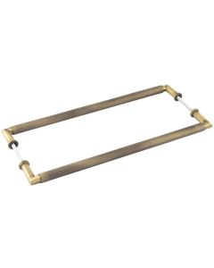 Burlington Piccadilly 425mm Antique Brass Back to Back Pull Handle | BUR140ABB2B