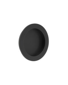 Burlington 75x12mm Matt Black Round Concealed Flush Handle | BUR215MB