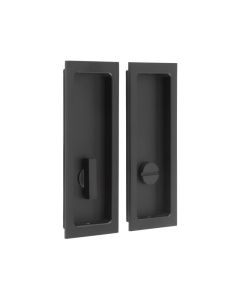 Burlington 150x55mm Matt Black Rectangular Concealed Turn and Release | BUR226MB