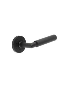 Set Burlington Matt Black Piccadilly Knurled Lever | BUR40MB