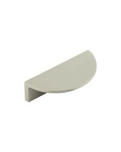 Burlington 80mm Satin Nickel Half Moon Edge Pull Handle | BUR610SN