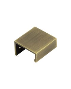 Burlington 50mm Antique Brass Angled Edge Pull Handle | BUR910AB