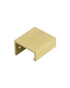 Burlington 50mm Satin Brass Angled Edge Pull Handle | BUR910SB