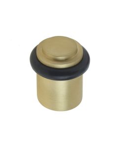 Burlington Satin Brass Stepped Floor Mounted Door Stop | BUR962SB