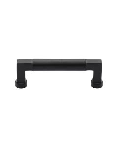 Heritage Brass Matt Black Bauhaus Cabinet Pull Handle 101mm
