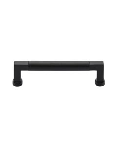 Heritage Brass Matt Black Bauhaus Cabinet Pull Handle 128mm