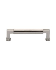 Heritage Brass Satin Nickel Bauhaus Cabinet Pull Handle 128mm