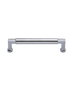 Heritage Brass Polished Chrome Bauhaus Cabinet Pull Handle 152mm