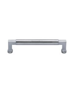 Heritage Brass Satin Chrome Bauhaus Cabinet Pull Handle 152mm