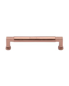 Heritage Brass Satin Rose Gold Bauhaus Cabinet Pull Handle 160mm