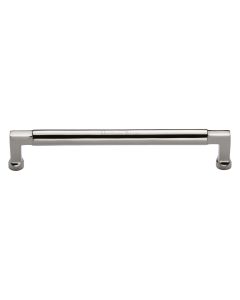 Heritage Brass Polished Nickel Finish Bauhaus Cabinet Pull Handle 203mm