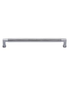 Heritage Brass Satin Chrome Bauhaus Cabinet Pull Handle 203mm