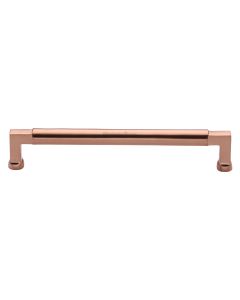 Heritage Brass Satin Rose Gold Bauhaus Cabinet Pull Handle 203mm