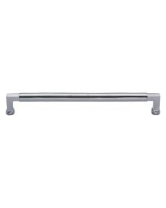 Heritage Brass Satin Chrome Bauhaus Cabinet Pull Handle 254mm