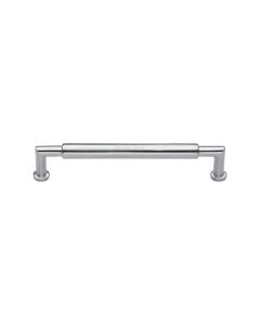 Heritage Brass Satin Chrome Bauhaus Round Cabinet Pull Handle 101mm