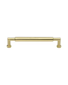 Heritage Brass Polished Brass Bauhaus Round Cabinet Pull Handle 152mm