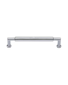 Heritage Brass Polished Chrome Bauhaus Round Cabinet Pull Handle 152mm