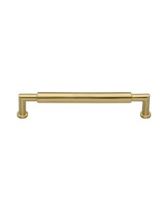 Heritage Brass Satin Brass Bauhaus Round Cabinet Pull Handle 152mm