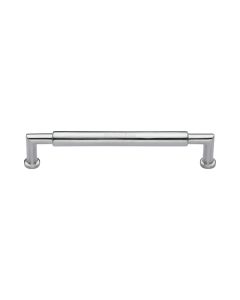 Heritage Brass Satin Chrome Bauhaus Round Cabinet Pull Handle 152mm