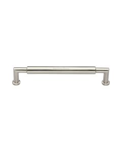 Heritage Brass Satin Nickel Bauhaus Round Cabinet Pull Handle 152mm