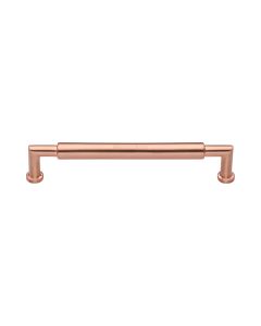 Heritage Brass Satin Rose Gold Bauhaus Round Cabinet Pull Handle 152mm