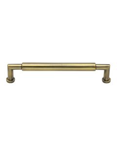 Heritage Brass Antique Brass Bauhaus Round Cabinet Pull Handle 203mm
