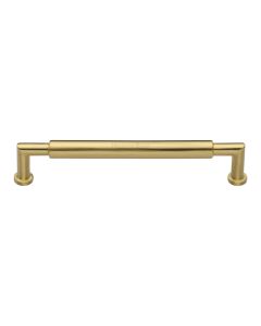 Heritage Brass Satin Brass Bauhaus Round Cabinet Pull Handle 203mm