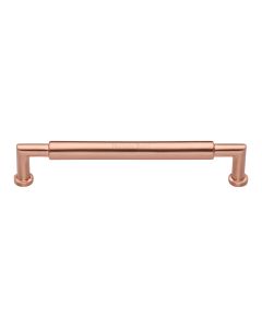 Heritage Brass Satin Rose Gold Bauhaus Round Cabinet Pull Handle 203mm