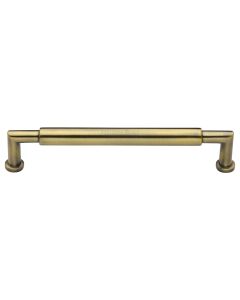 Heritage Brass Antique Brass Bauhaus Round Cabinet Pull Handle 254mm