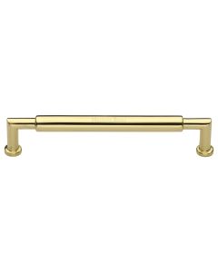 Heritage Brass Polished Brass Bauhaus Round Cabinet Pull Handle 254mm