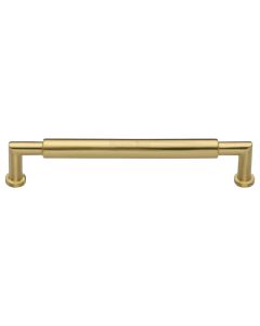 Heritage Brass Satin Brass Bauhaus Round Cabinet Pull Handle 254mm