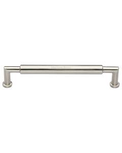 Heritage Brass Satin Nickel Bauhaus Round Cabinet Pull Handle 254mm