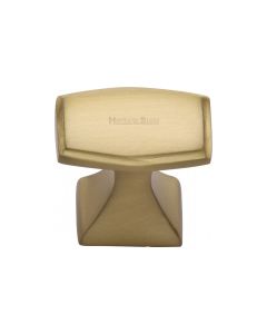 Heritage Brass Satin Brass Deco Cabinet Knob 32mm
