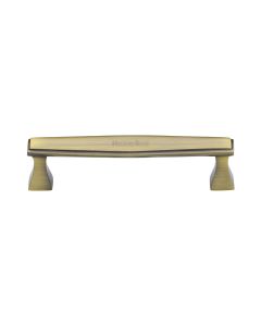 Heritage Brass Antique Brass Deco Cabinet Pull Handle 128mm