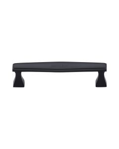 Heritage Brass Matt Black Deco Cabinet Pull Handle 128mm