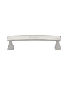 Heritage Brass Satin Nickel Deco Cabinet Pull Handle 128mm