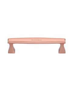 Heritage Brass Satin Rose Gold Deco Cabinet Pull Handle 128mm