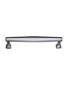 Heritage Brass Polished Chrome Deco Cabinet Pull Handle 160mm