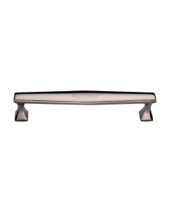 Heritage Brass Polished Nickel Finish Deco Cabinet Pull Handle 160mm