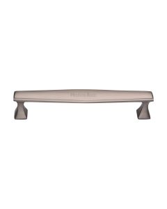 Heritage Brass Satin Nickel Deco Cabinet Pull Handle 160mm