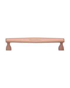 Heritage Brass Satin Rose Gold Deco Cabinet Pull Handle 160mm