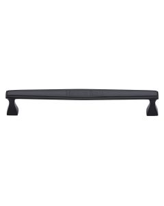 Heritage Brass Matt Black Deco Cabinet Pull Handle 203mm