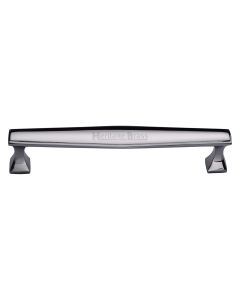 Heritage Brass Polished Chrome Deco Cabinet Pull Handle 203mm