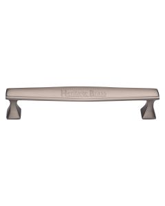 Heritage Brass Satin Nickel Deco Cabinet Pull Handle 203mm
