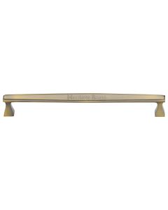 Heritage Brass Antique Brass Deco Cabinet Pull Handle 254mm