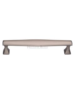 Heritage Brass Satin Nickel Deco Cabinet Pull Handle 254mm