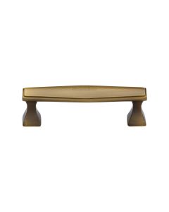 Heritage Brass Antique Brass Deco Cabinet Pull Handle 96mm