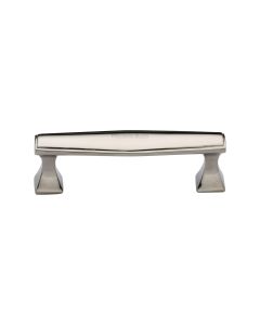 Heritage Brass Polished Nickel Finish Deco Cabinet Pull Handle 96mm